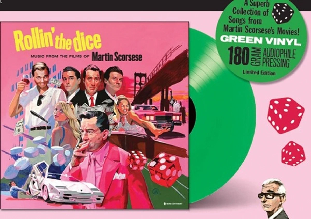 wr-8436569195987 Various Artists - Rollin The Dice: Music From The Films Of Martin Scorsese (coloured) (LP) 2025, New Continent, Green, Limited Edition, Фирменная виниловая пластинка фото купить